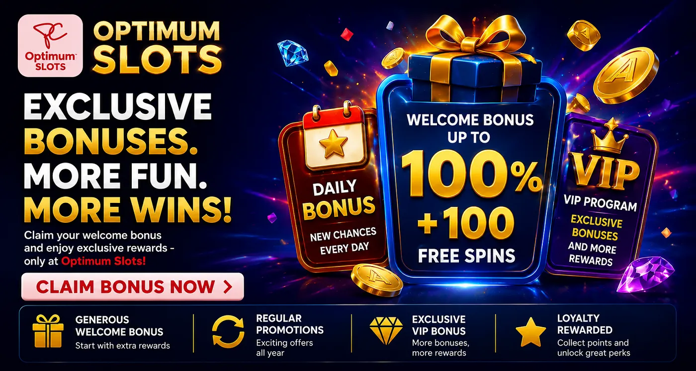 Optimum Slots bonus offers